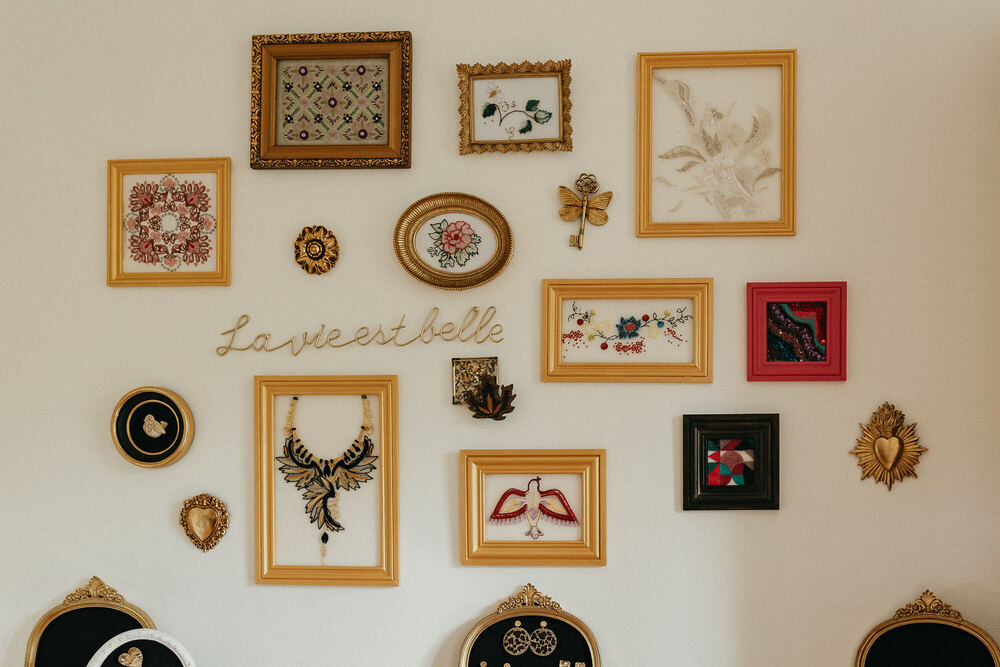L’arbre de coeur bijoux brodés