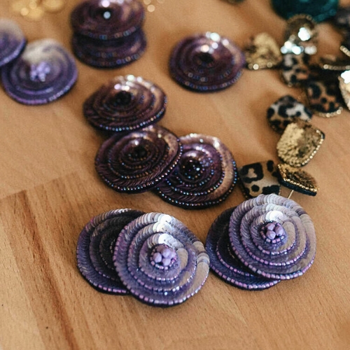 bijoux brodés l'arbre de coeur