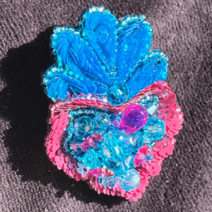 La Broche Cœur sacré Turquoise